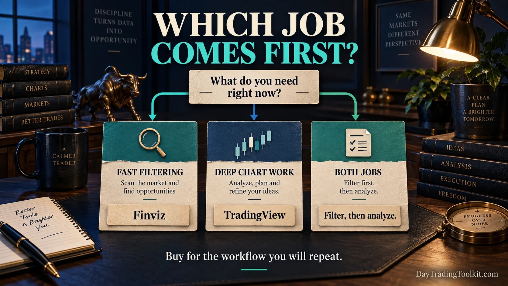 Three paths for filtering, deeper charting, or using both jobs together.