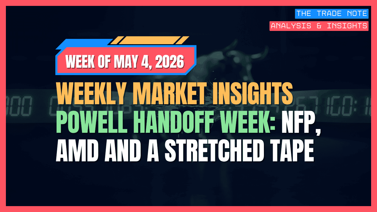 Weekly Market Insights | Powell Handoff Week: NFP, AMD and a Stretched Tape — Week of May 4, 2026
