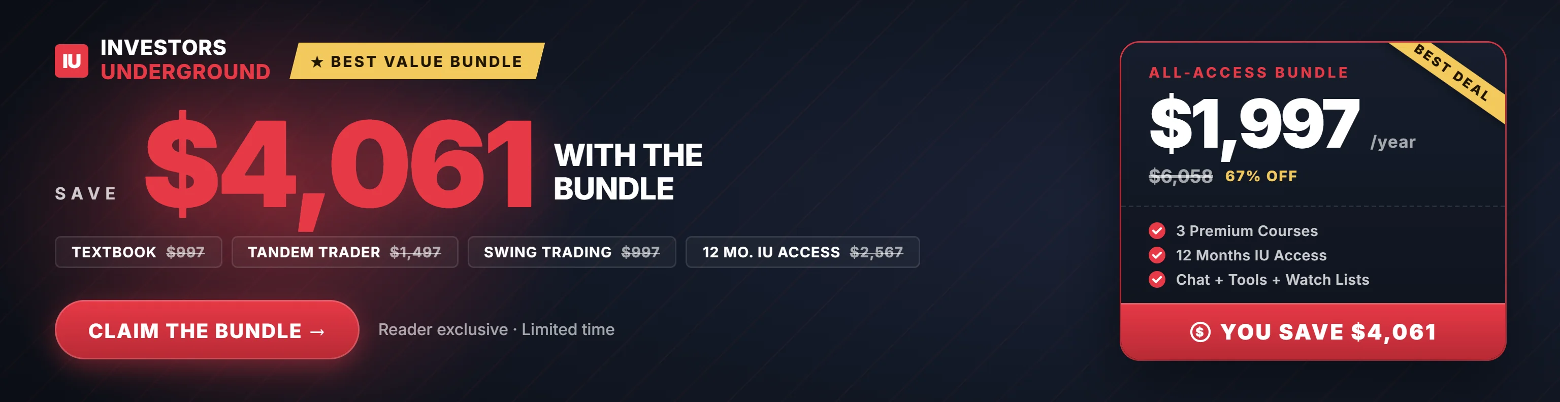 Sponsored offer: Investor Underground Annual Plan Special Pricing