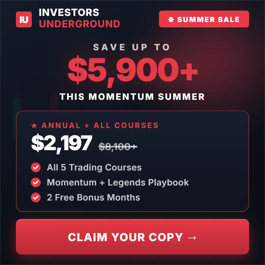 Sponsored offer: INVESTOR UNDERGROUND SPECIAL PRICING