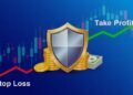 Trading chart with stop loss and take profit levels marked Shield protecting capital through stop loss strategy