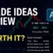 Featured image for Trade Ideas Review featuring Holly AI signals, stock scanners, and the question 'Is It Worth It?' over a candlestick chart background.