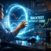 Professional trader backtesting trading strategies without coding using modern no-code platforms and historical chart analysis on dual monitors