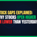 Featured Image for Stock Gaps Explained: Why Stocks Open Higher or Lower Than Yesterday